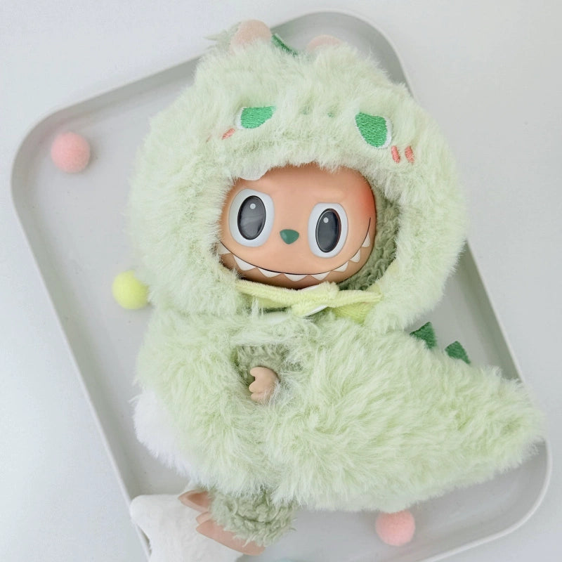 Handmade Tempura Shrimp Outfit for 17CM Labubu - Standard Body Cotton Doll Clothing Set