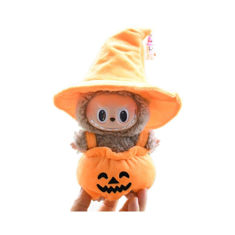 Mystery Labubu Halloween Box - Surprise Pumpkin Costume with Hat (Fits Gen1-2)