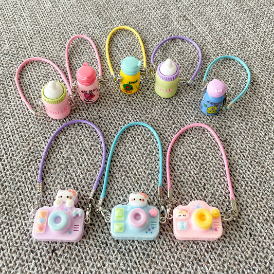 Labubu Series 1/2/3 Mini Sling Kettle - Plush Vinyl Doll Accessory for Outfit Prop