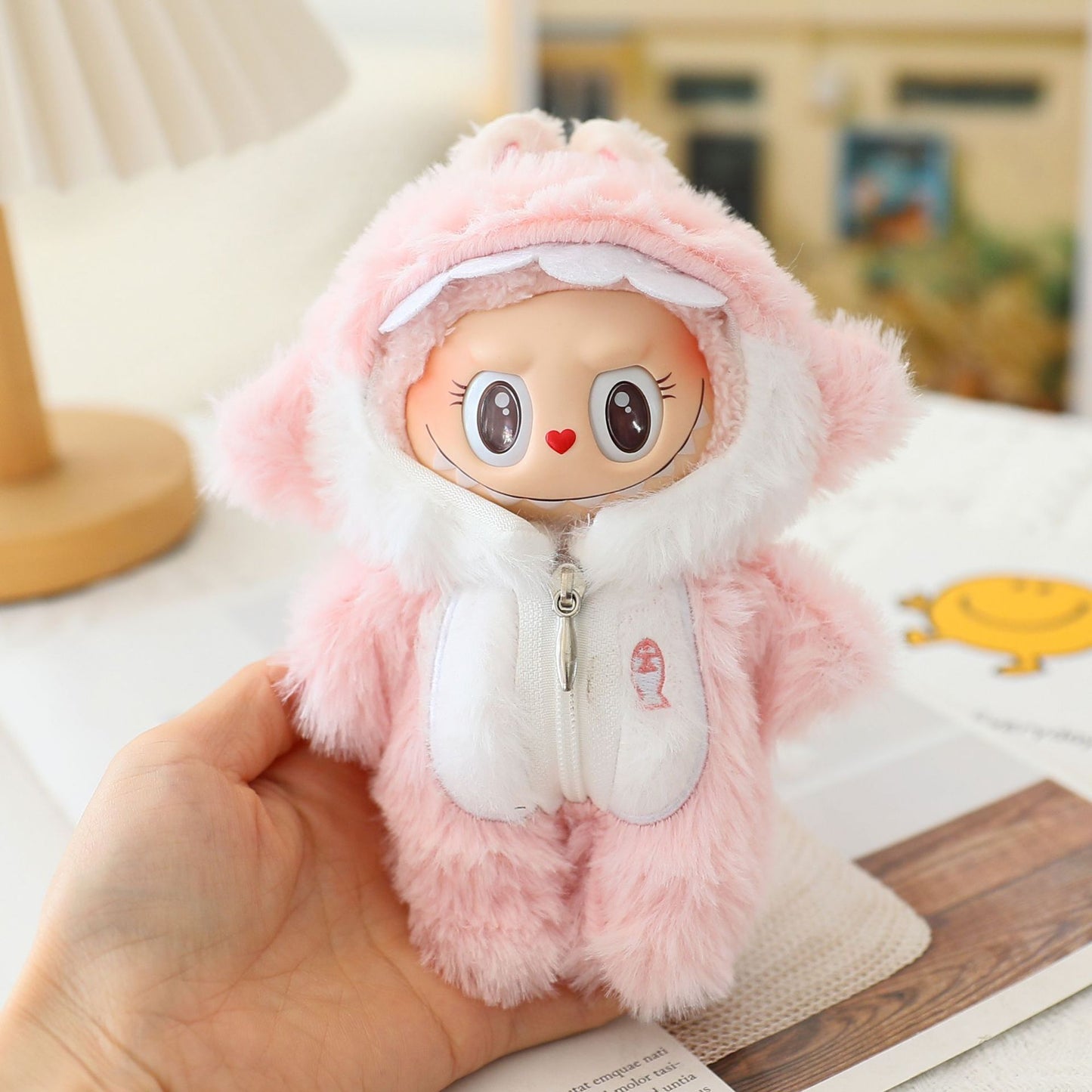 Labubu 1st-3rd Gen Clothes Only | Cute Shark Onesie for Vinyl Keychain Charms | Replacement Doll Outfits