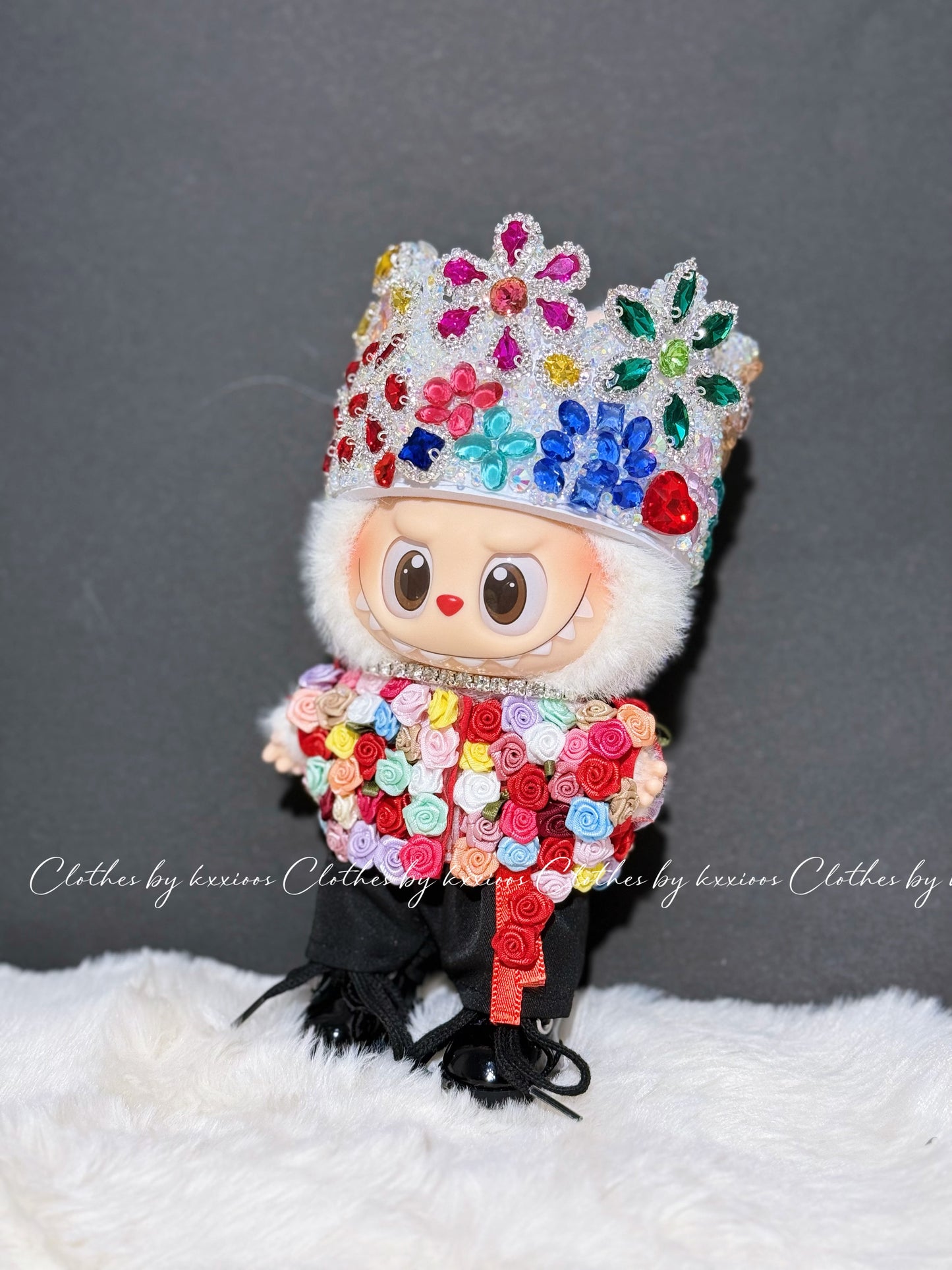 Pop Mart Labubu x G-Dragon High-End Custom Collection | 17cm Vinyl Keychain Outfits for Gen 1-3
