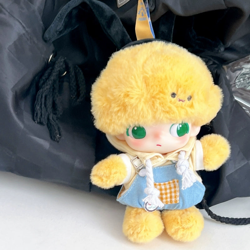 DIMOO x Pluto's House Set - Cozy Overalls & Cat-Ear Beanie for 10cm Vinyl Dolls