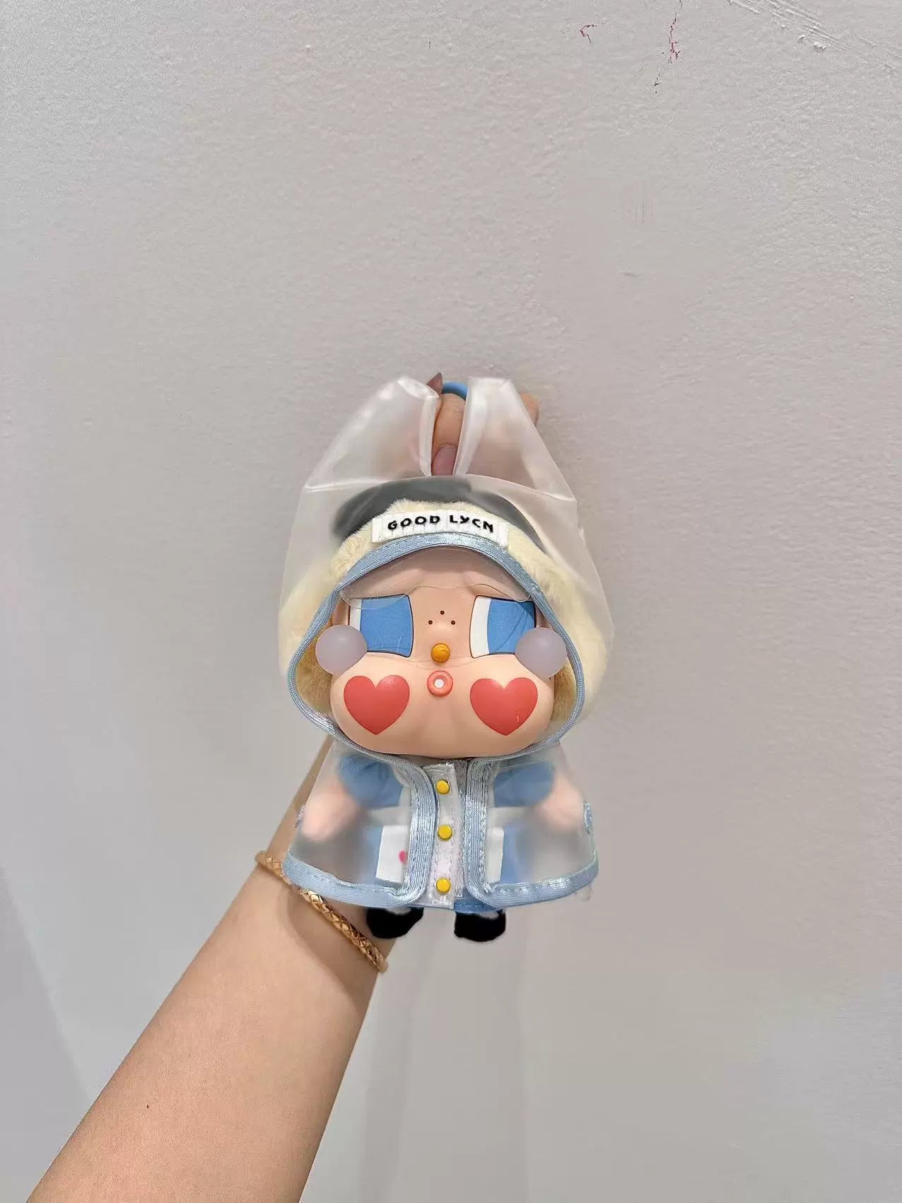 CRYBABY Tears Factory Rain Set - Transparent Pluto Poncho for 10cm Vinyl Dolls