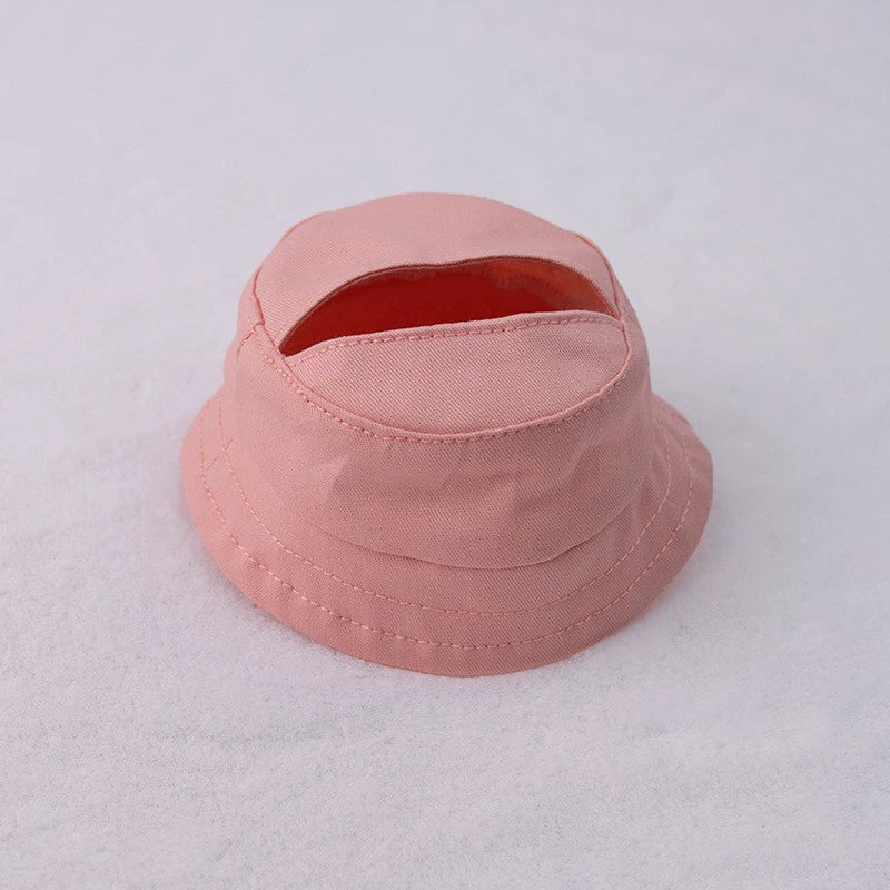 17cm Labubu Macaron Fisherman Hat - Vinyl Face Cap for Series 1/2/3 Doll Accessory