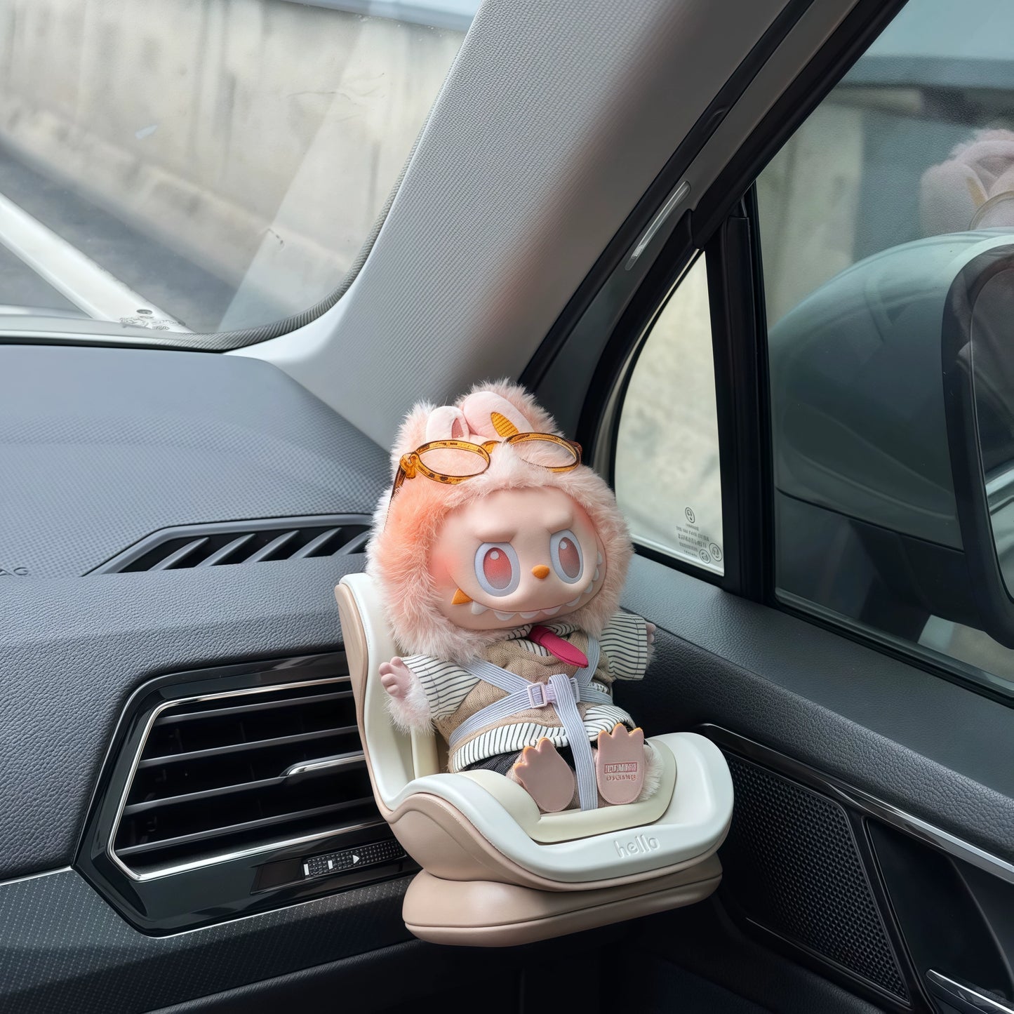 Labubu Sitting Party Car Vent Clip - Series 1/2/3 Air Freshener Decor for Vehicle
