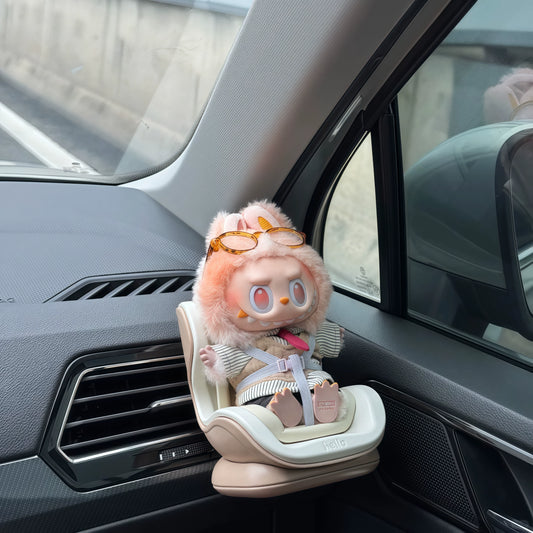 Labubu Sitting Party Car Vent Clip - Series 1/2/3 Air Freshener Decor for Vehicle