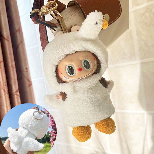 LABUBU Clothes, Stylish Adorable Clothes Outfit - Little Swan (Hat+Sweater+Socks)(No Doll)