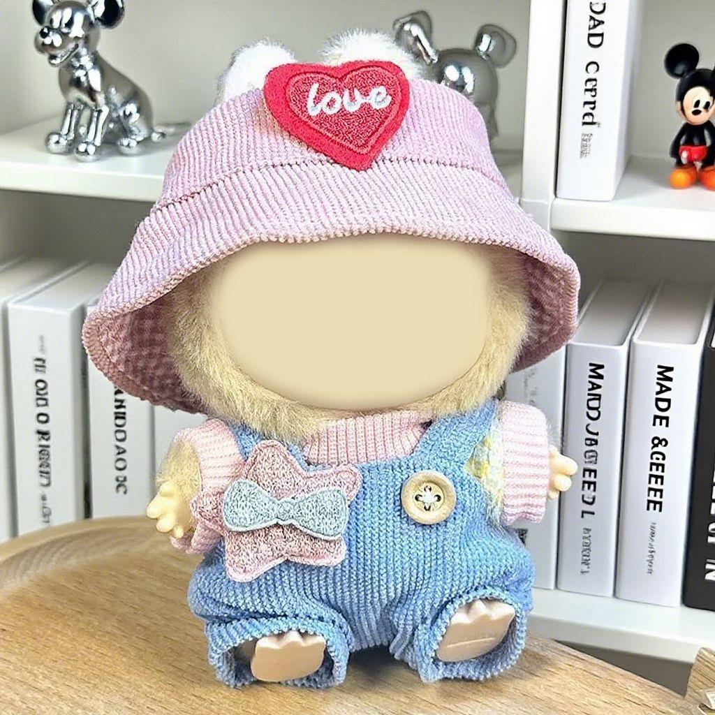 17cm Labubu Dopamine Style Doll Outfit Set | Cute Little Star Design | Replacement Clothes for Plush/Vinyl Figures
