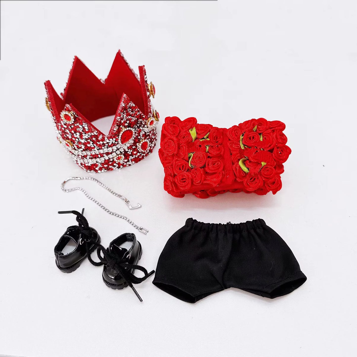 Pop Mart Labubu x G-Dragon 17cm Concert Rose-Themed Outfit Set | Official Collaboration Changeable Clothing for Vinyl & Plush Dolls