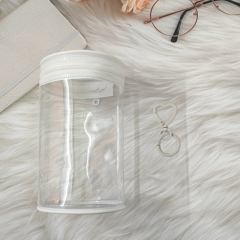 2025 New Pop Mart Labubu x CRYBABY Acrylic Mini Can Bag | Clear Dust-Proof Storage & Display Case with Detachable Shoulder Strap | Fits Labubu Gen 1-2, Sitting Party & CRYBABY