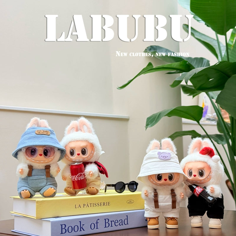 Labubu Series 2 Blind Box Outfit - Vinyl Face Keychain Clothes for Sitting Party Doll