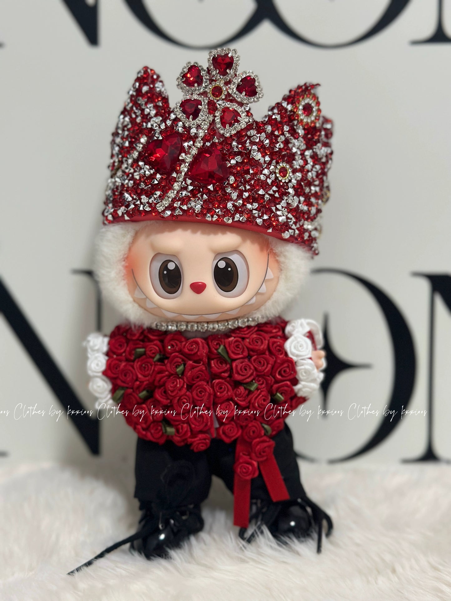 Pop Mart Labubu x G-Dragon High-End Custom Collection | 17cm Vinyl Keychain Outfits for Gen 1-3