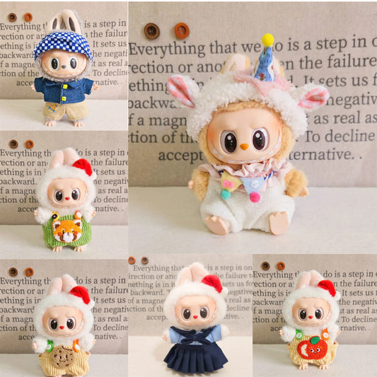 Labubu Clothes Only | Bee & Lamb Doll Outfit Set | Replacement Wear for Labubu Keychain Charms