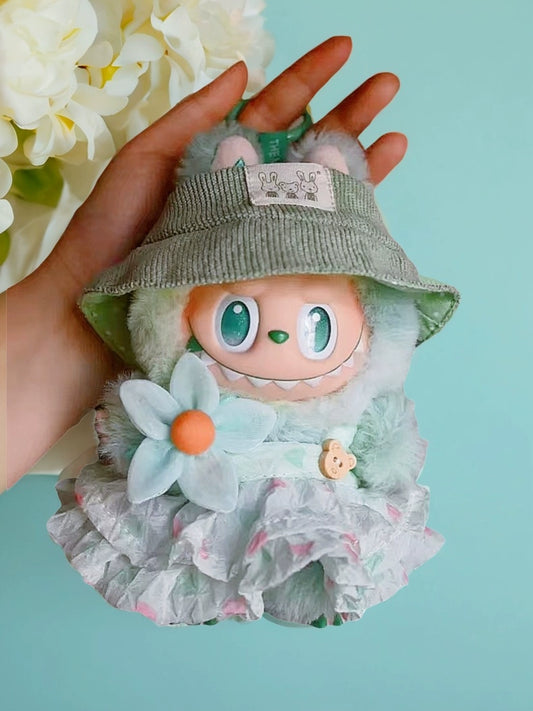 POPMART Big into Energy Series 3 Labubu Vinyl Doll Clothes | Overalls & Dress Outfits (Clothes Only)