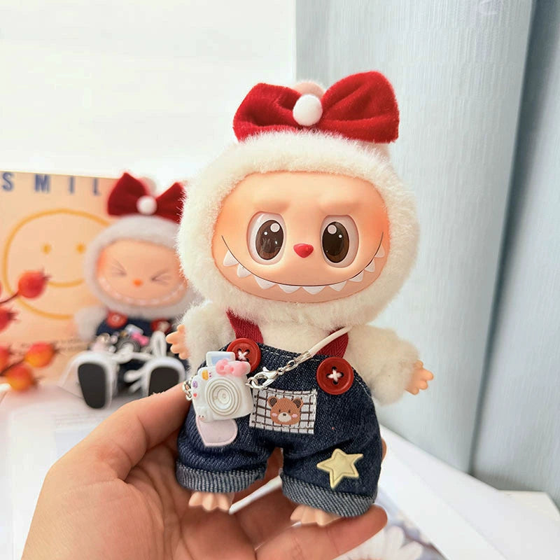 Labubu Streetwear Set - 17cm Trendy Outfits for Gen1/2 Vinyl Dolls