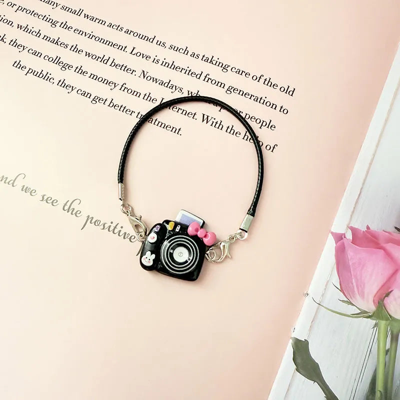 17cm Labubu Series 1/2/3 Bag Set - Camera & Bottle Pendant for Blind Box Keychain Doll