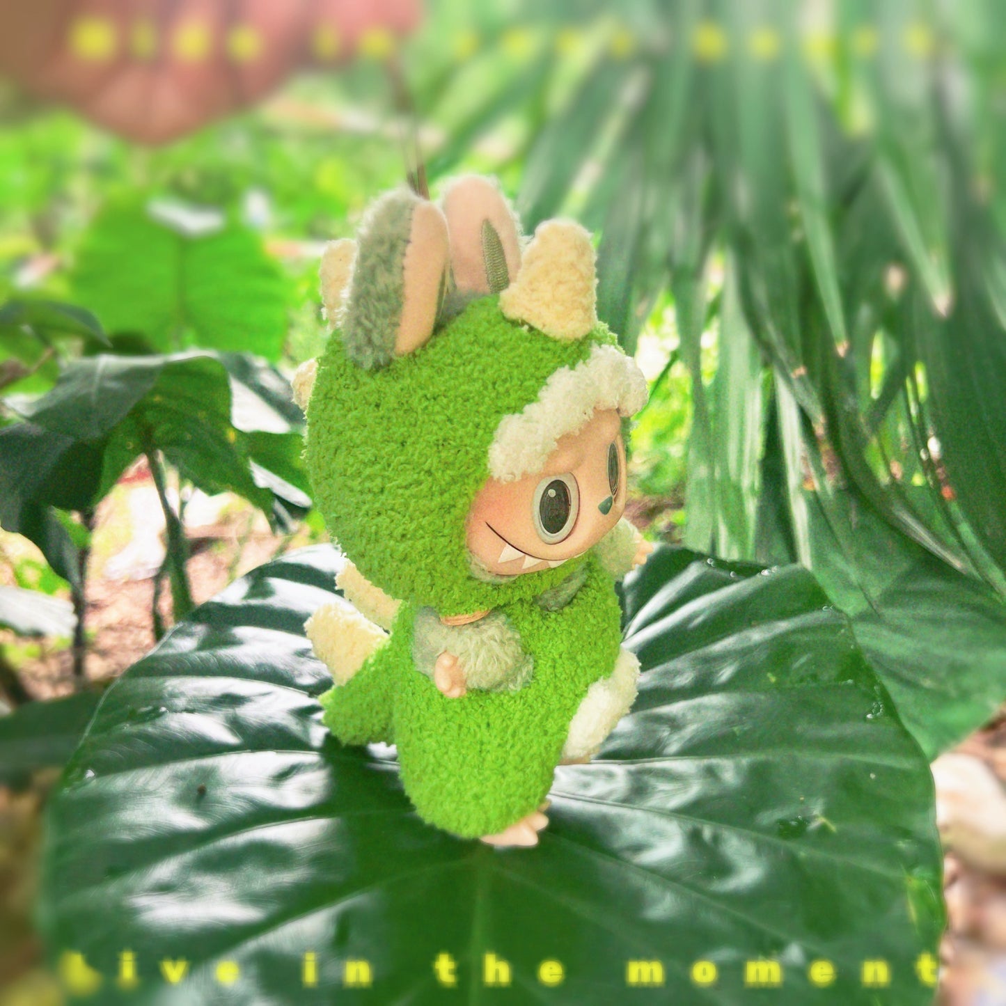 Labubu Handmade Crocheted Dinosaur Outfit Set for Vinyl Plush Dolls