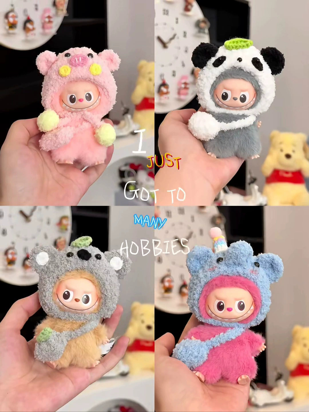 10cm Labubu 4.0 Heart Code Outfit - Cotton Doll Clothes for Mini Figures