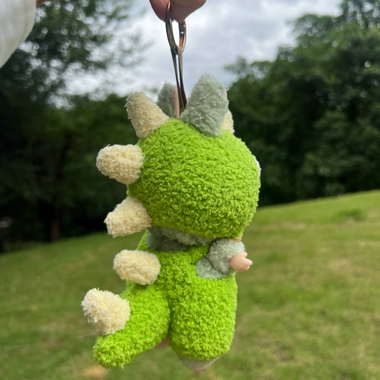 Labubu Handmade Crocheted Dinosaur Outfit Set for Vinyl Plush Dolls