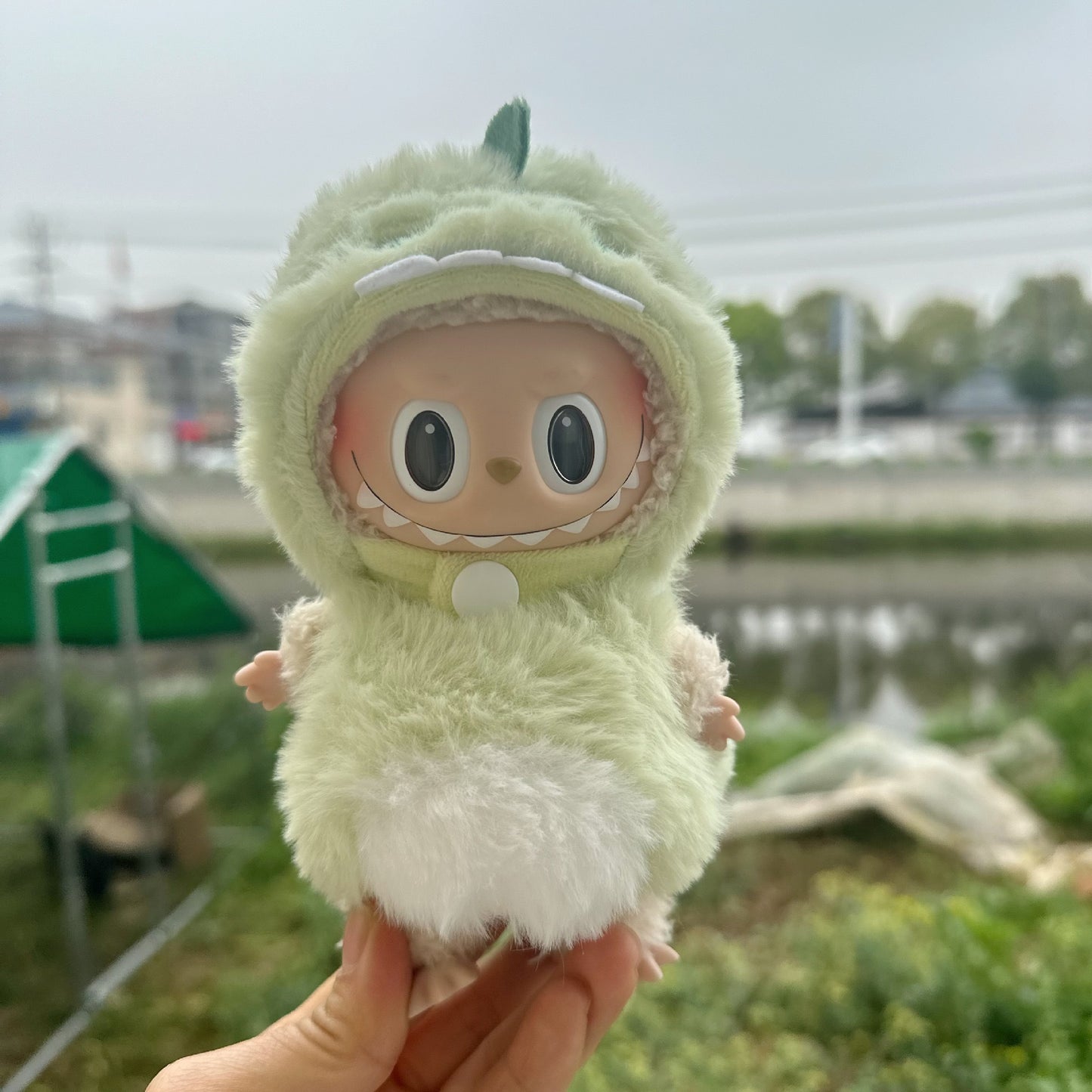 17cm Labubu Keychain Outfit - Cute Clothes Set for Blind Box Doll Change Fashion