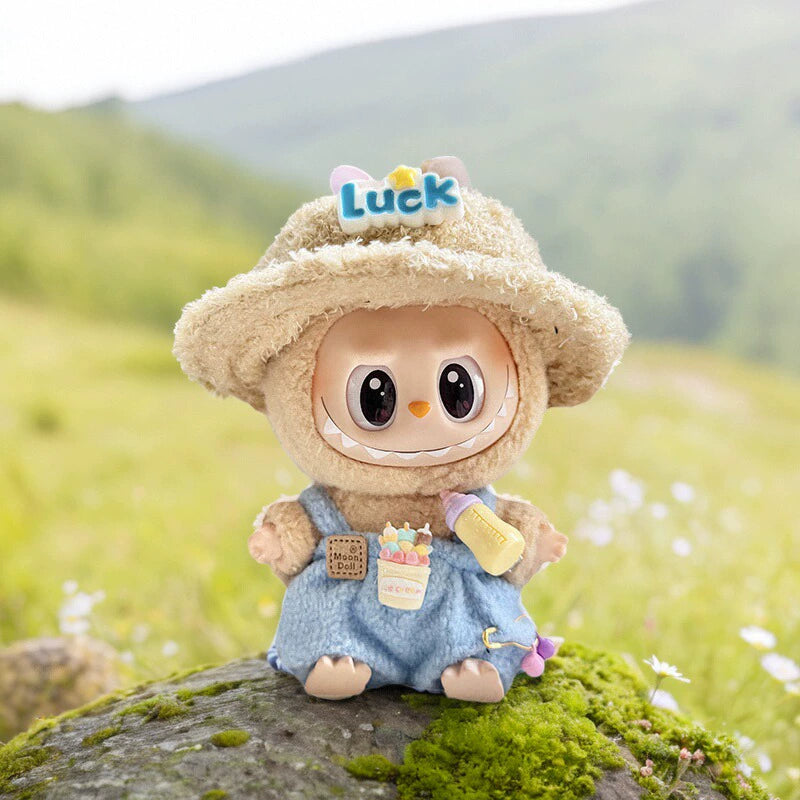 Labubu Sitting Party Handmade Outfit - Macaron Spring Set for Series 1/2 Vinyl Doll