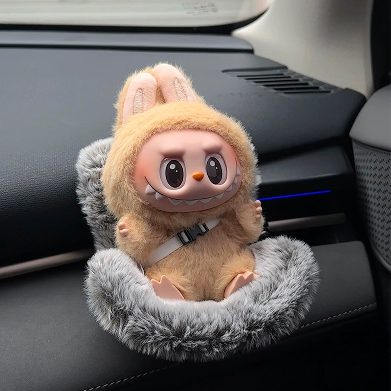 Labubu Car Ornament | Air Vent Clip, Dashboard & Safety Seat Decor – Essential In-Car Accessories