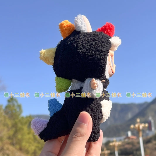 Pop Mart Labubu 17cm Clothes Only | DIY Handwoven Outfits for Keychain Dolls