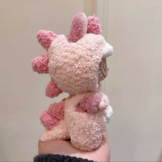 17cm Labubu Hand-Knitted Outfit - Crochet Wool Clothes for Vinyl Doll Custom Wear