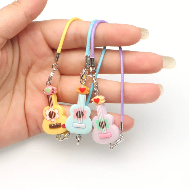 Dollhouse Miniature Realistic Guitar Model | Scene Accessory, Miniature Toy Bell DIY Pendant