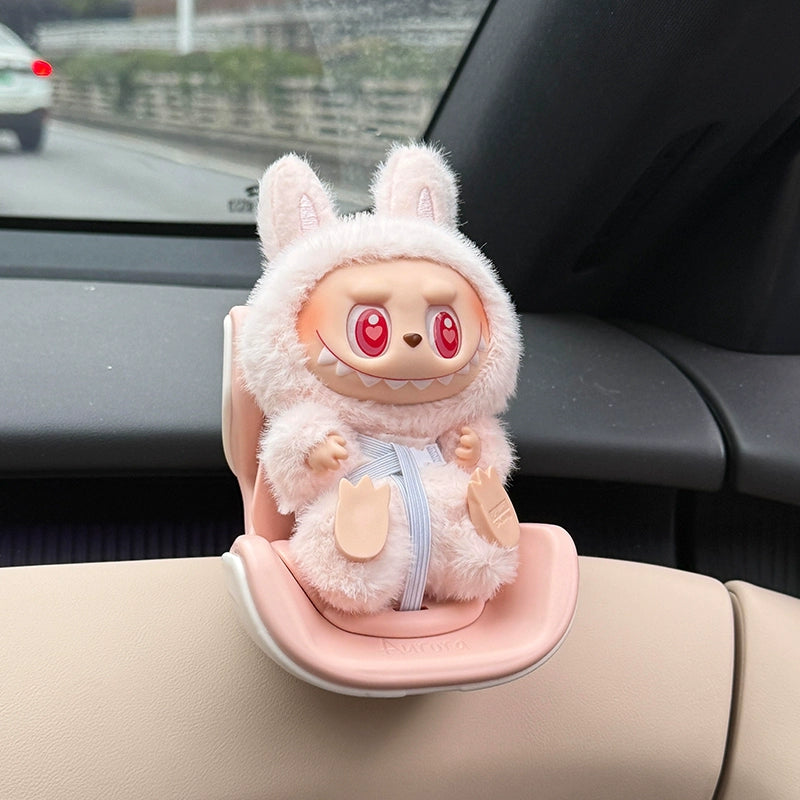 Labubu Car Ornament | Air Vent Clip, Dashboard & Safety Seat Decor – Essential In-Car Accessories