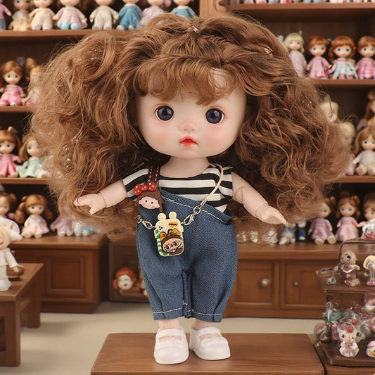 Labubu Mini Phone Charm - Kawaii Vinyl Pendant for Keychains