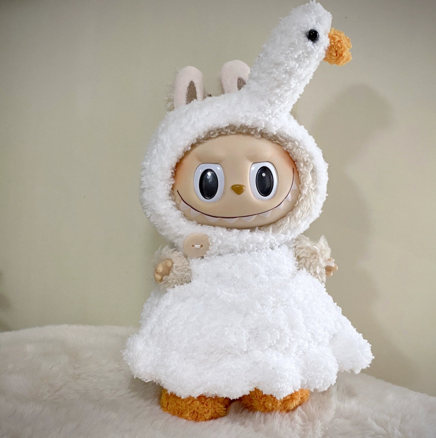 17cm Labubu 1st-3rd Gen Keychain Doll Clothes | Casual Replacement Outfit Set | Fits Plush Charms