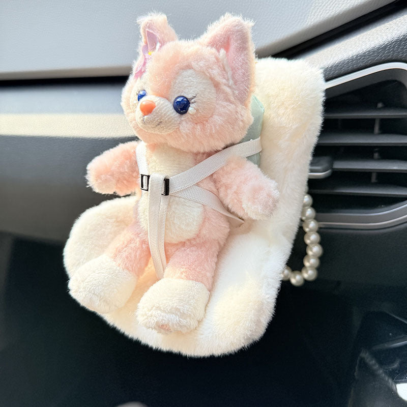 LABUBU Safety Seat | Charm Accessory for Car & Sofa | Aromatherapy Ornament Decor