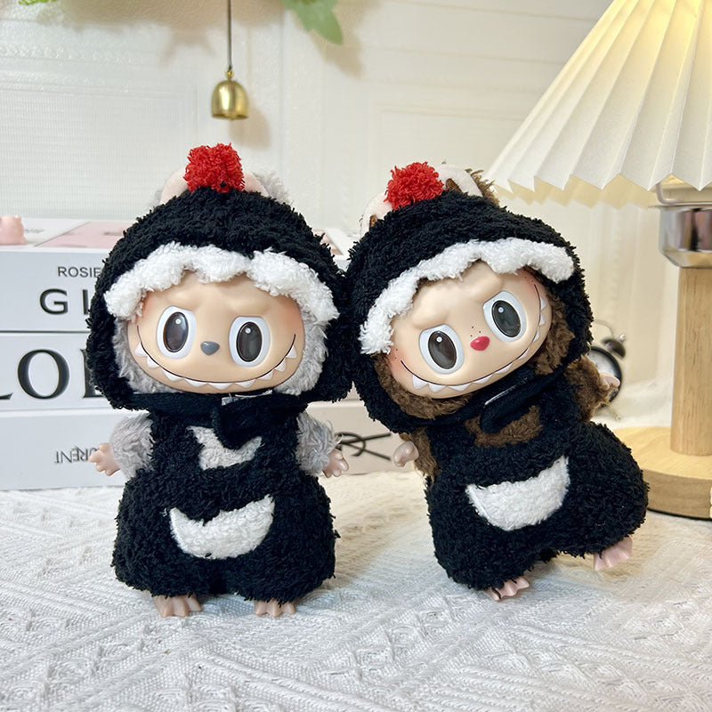 LABUBU Clothes, Stylish Adorable Clothes Outfit - Little Swan (Hat+Sweater+Socks)(No Doll)