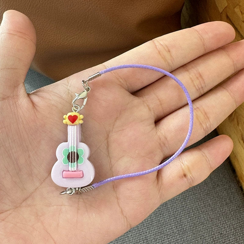 Labubu-Compatible Mini Guitar Model | Micro Decorative Doll Accessories