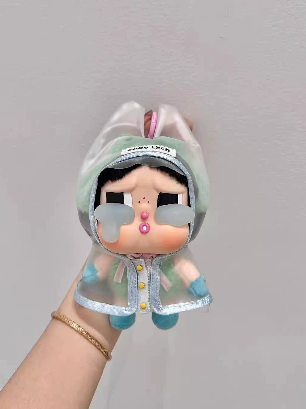 CRYBABY Tears Factory Rain Set - Transparent Pluto Poncho for 10cm Vinyl Dolls
