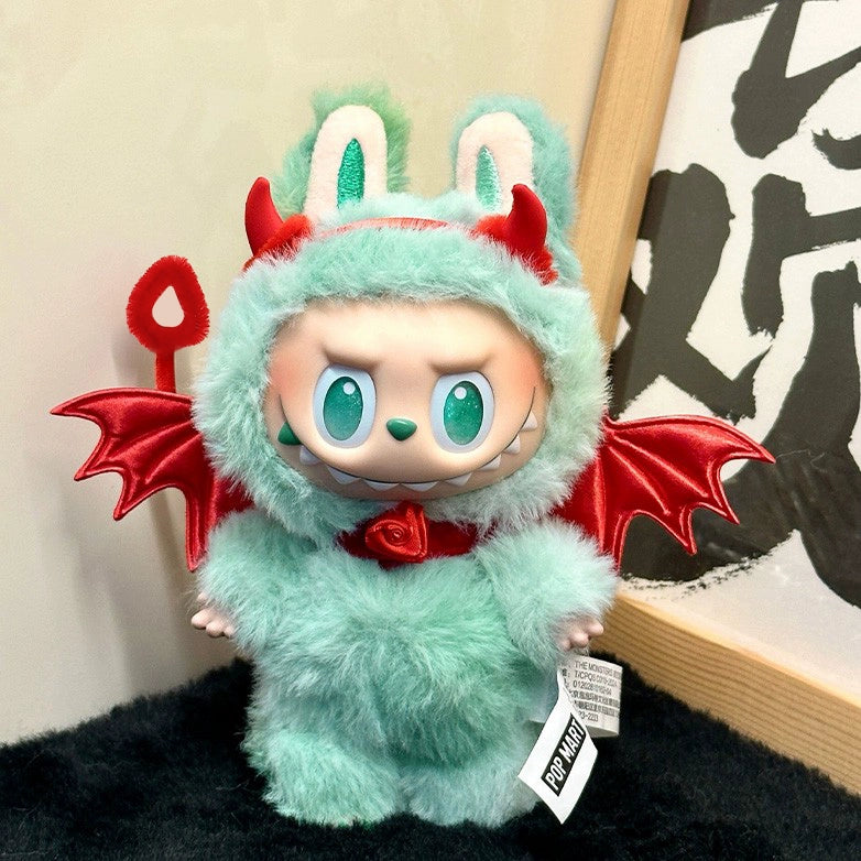 Labubu Red Devil Outfit - Wings Costume Change Clothes for Vinyl Doll