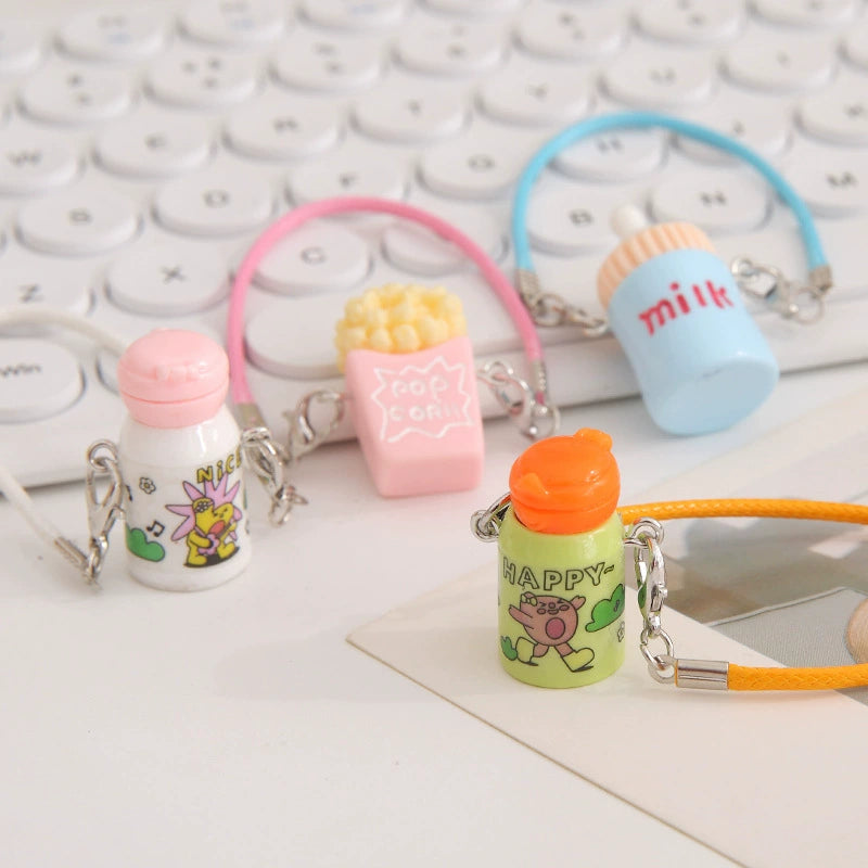 Mini Thermos Keychain - Cute Simulation Cup Pendant for DIY Backpack Room Decor