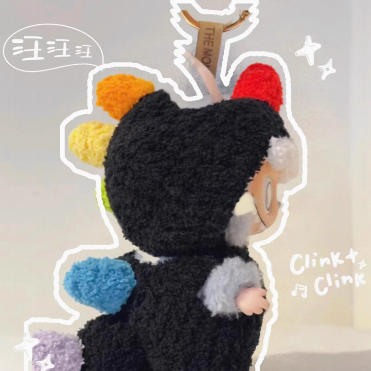 Handmade Crochet Dinosaur Outfit for Labubu 1st/2nd/3rd Gen Vinyl Figures - Custom Knitted Costume Replacement Clothes (Black Dinosaur)