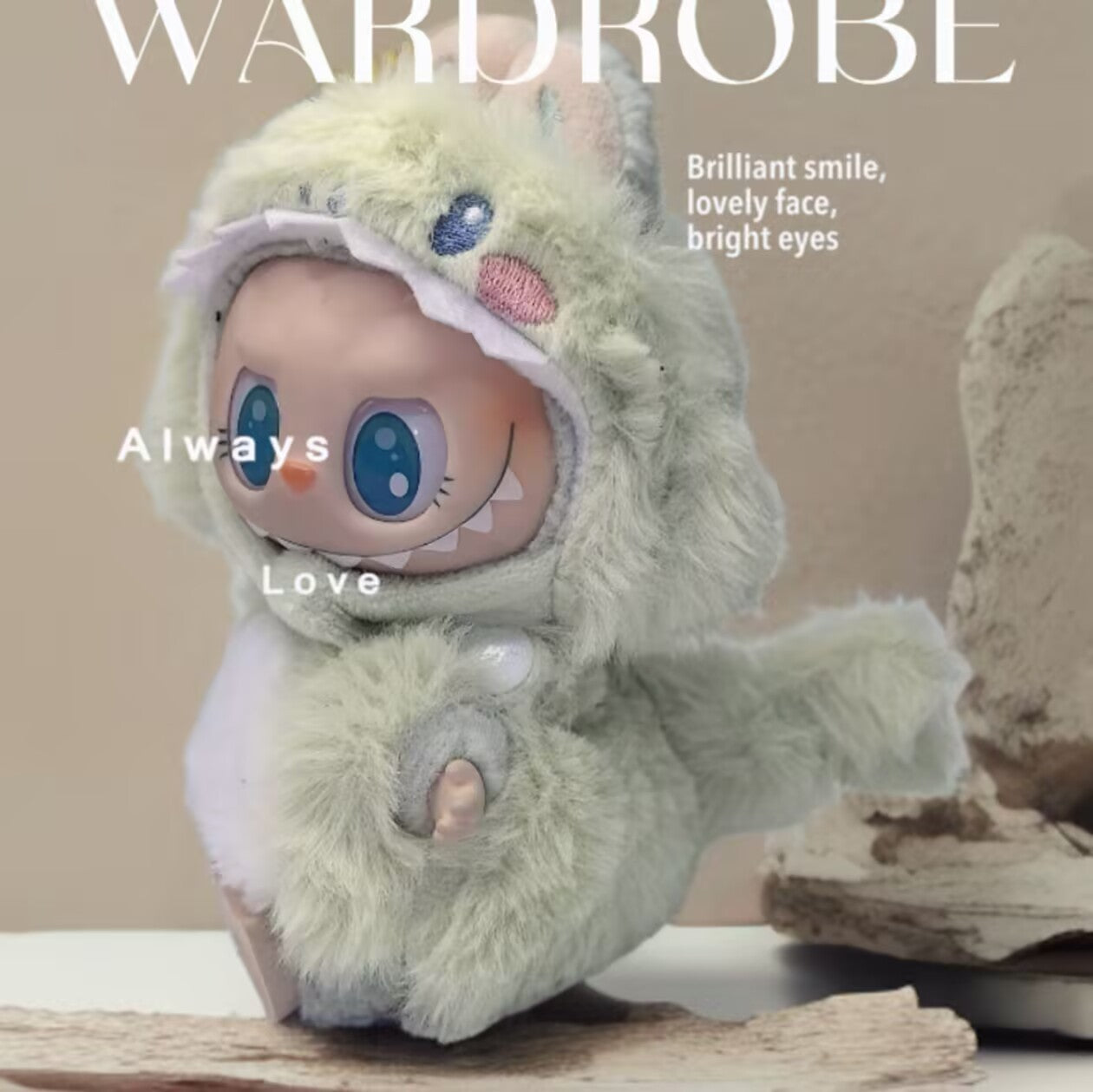 Labubu 1st-2nd Gen Sitting Party Doll Clothes | Macaron Style Outfit Set | Cute Apparel for Blind Box Figurines