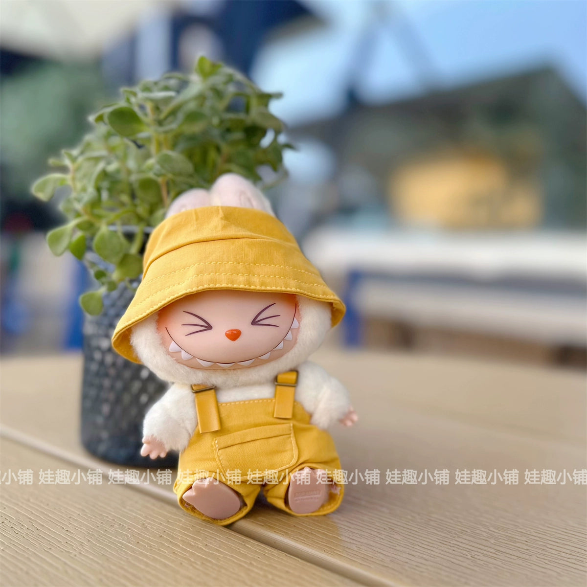 15-17cm Labubu Overalls Outfit - Series 1/2/3 Blind Box Keychain Change Clothes