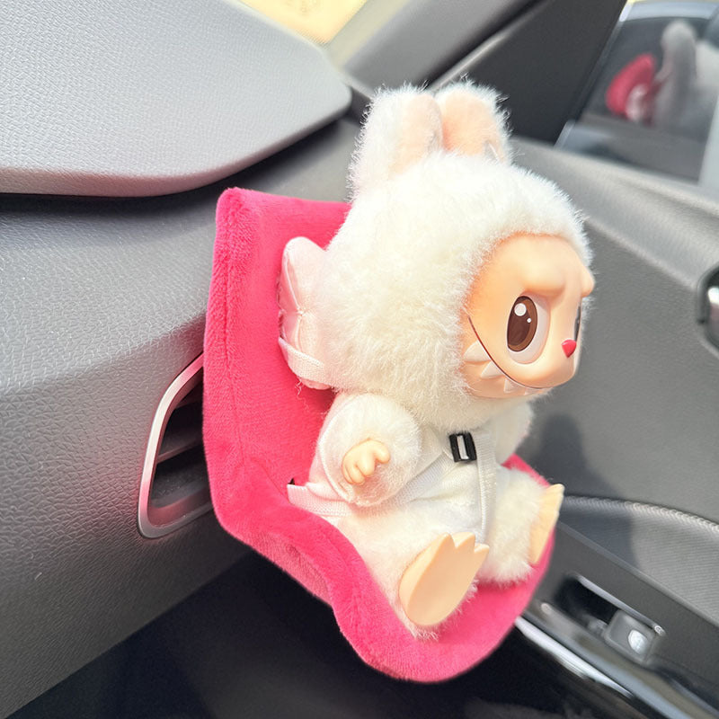 LABUBU Safety Seat | Charm Accessory for Car & Sofa | Aromatherapy Ornament Decor