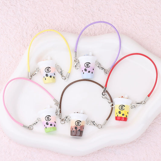 Dollhouse Miniature Bubble Tea Cup Model | DIY Pendant, Scene Accessory for OB11 Dolls