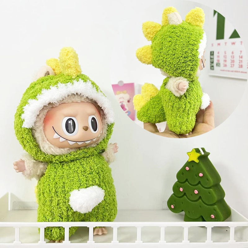 LABUBU Clothes, Stylish Adorable Clothes Outfit - Little Swan (Hat+Sweater+Socks)(No Doll)