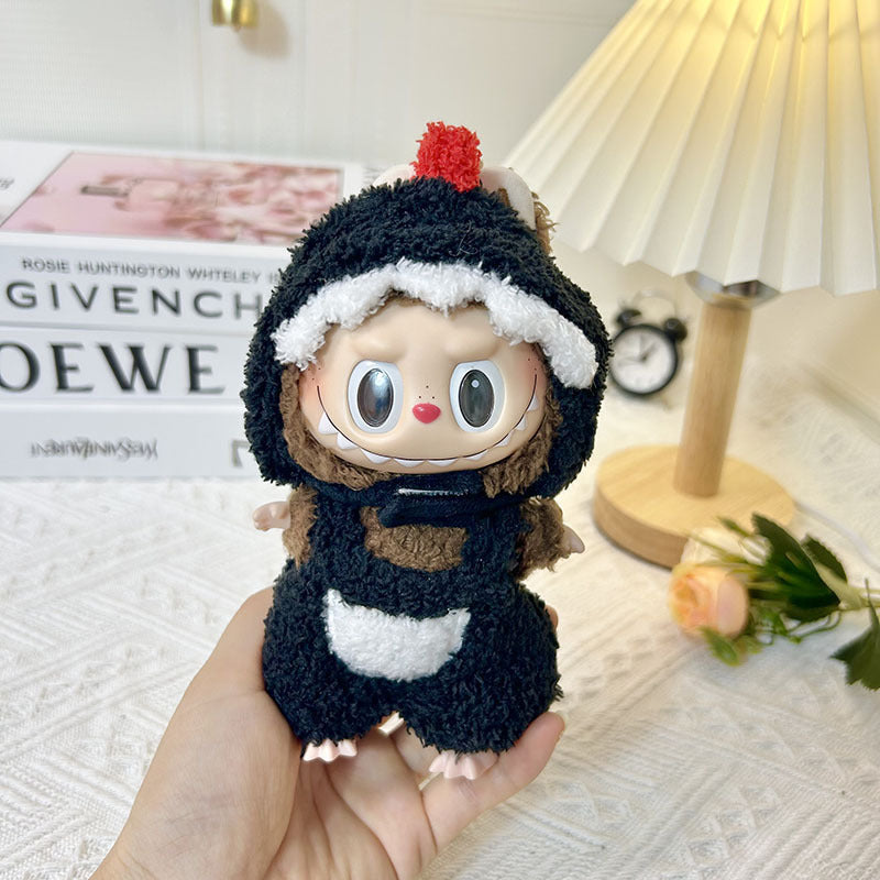 LABUBU Clothes, Stylish Adorable Clothes Outfit - Little Swan (Hat+Sweater+Socks)(No Doll)