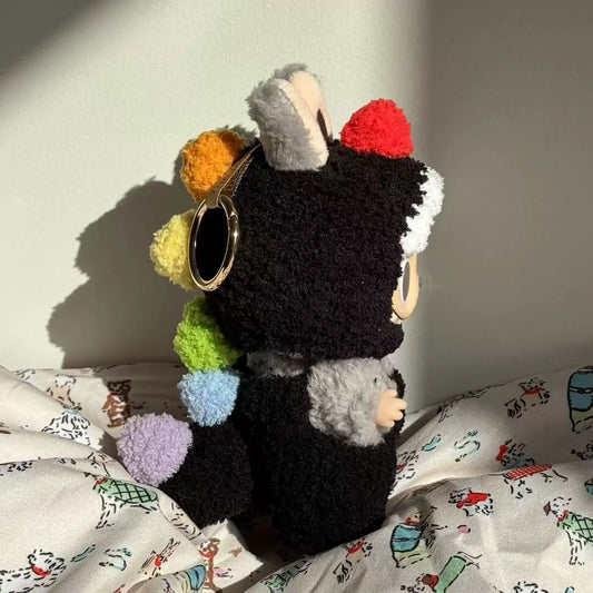 17cm Labubu Doll & Plush Toy Keychain Outfit | Hand-Knitted Little Dinosaur Changeable Clothing