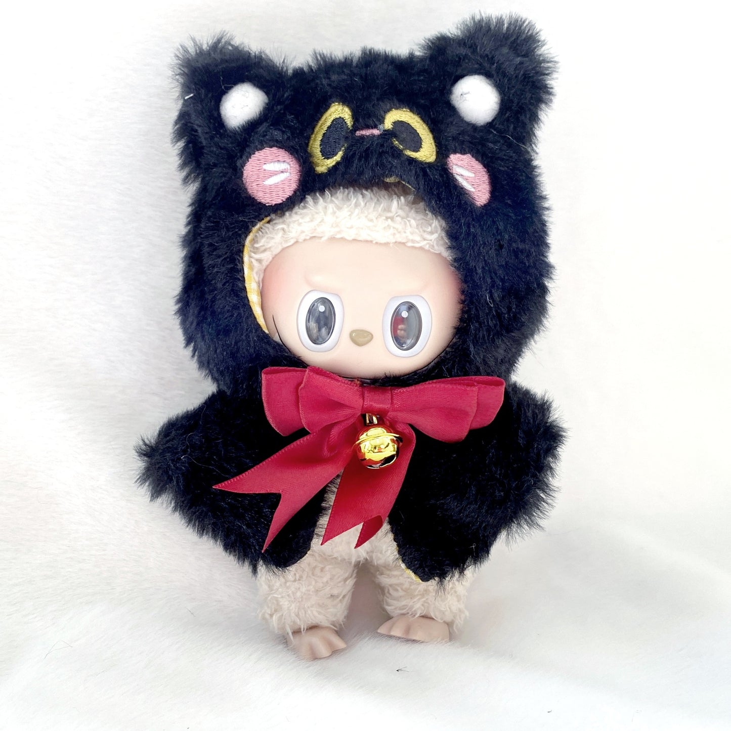 17cm Labubu 1st-3rd Gen Keychain Clothes | Dress, Sweater, Overalls & T-Shirt Collection | Complete Replacement Outfit Set for Plush/Vinyl Dolls