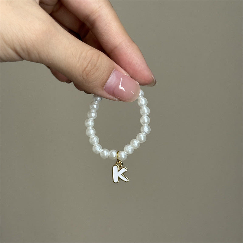 10.5cm Labubu 4th Gen Blind Box Mini Keychain Charms | 26-Letter Alphabet Pearl Necklace Accessory Set | Replacement Clothes Accessories for Collectible Vinyl/Plastic Dolls