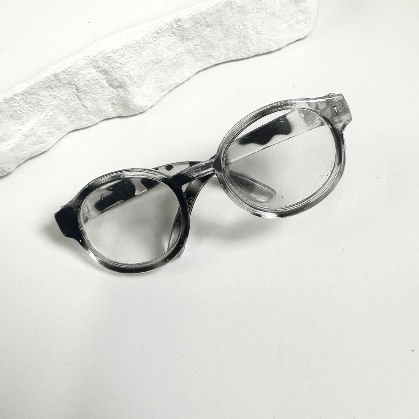 Labubu 17cm & 6.5cm Cotton Doll Glasses | Mini Changeable Acrylic Lens Eyewear Accessories