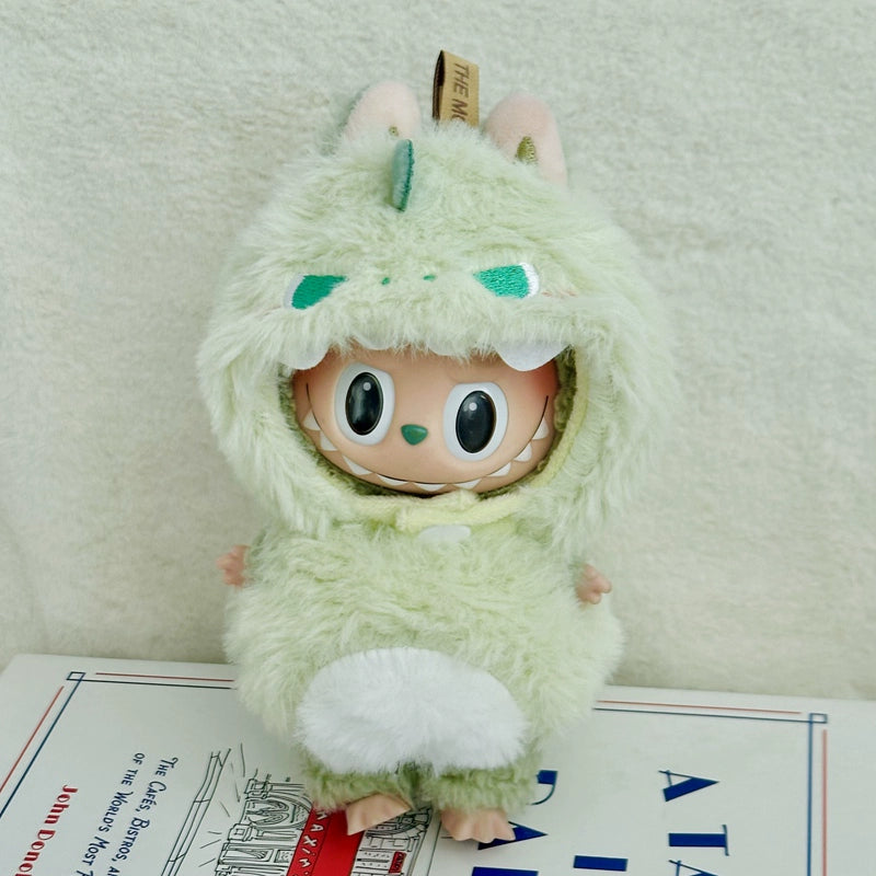 Dinosaur/Bee/Shark 3D Outfit for Labubu Plush Dolls - Cotton Doll Clothes